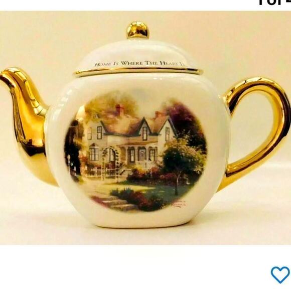 Thomas Kinkade Teapot,
"Home is Where the Heart Is",
Teleflora Tea Pot - Picture 3 of 13